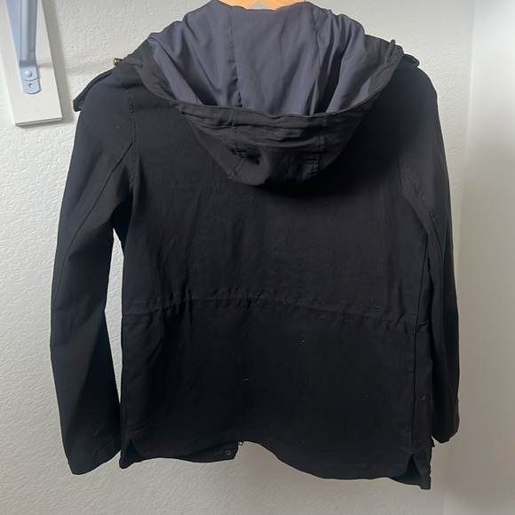 EDEN SOCIETY Holly Contrast Hood Cargo Jacket Black Coast Size S - Picture 8 of 8